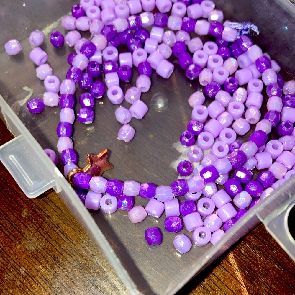 The bracelet is called purple star one size fits all